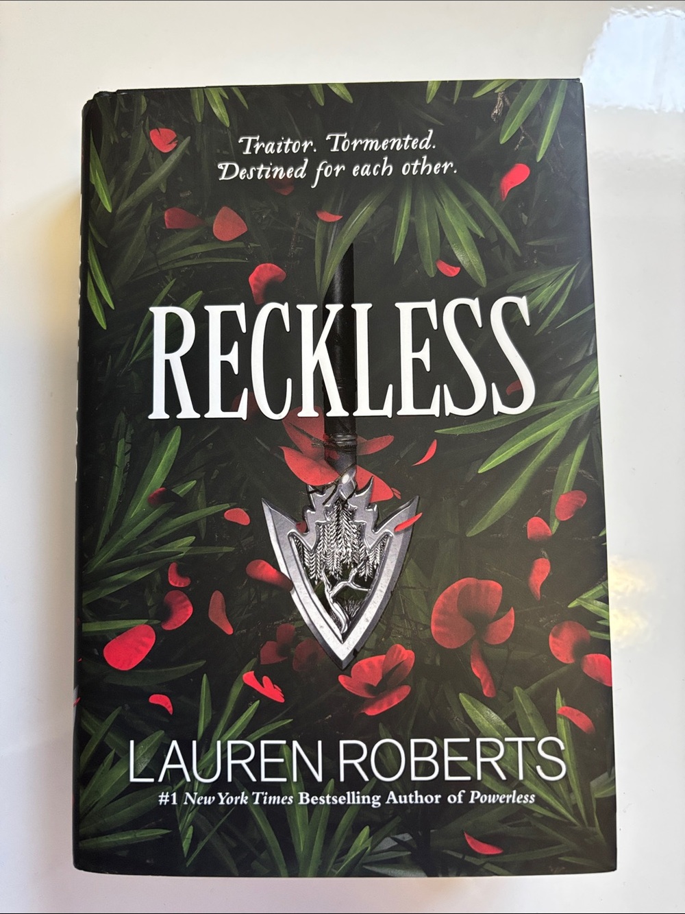 Reckless by Lauren Roberts - Dark Floral Hardcover